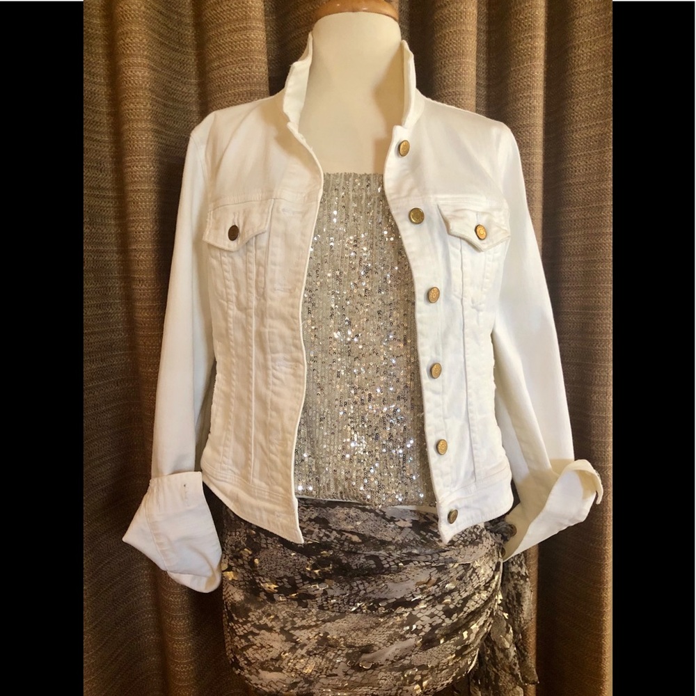 SOFIA MADE IN ITALY SEQUIN TUBE TOP OS NWT
